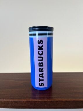 Starbucks Blue and Lavender Vertical Logo Tumbler 12 oz.